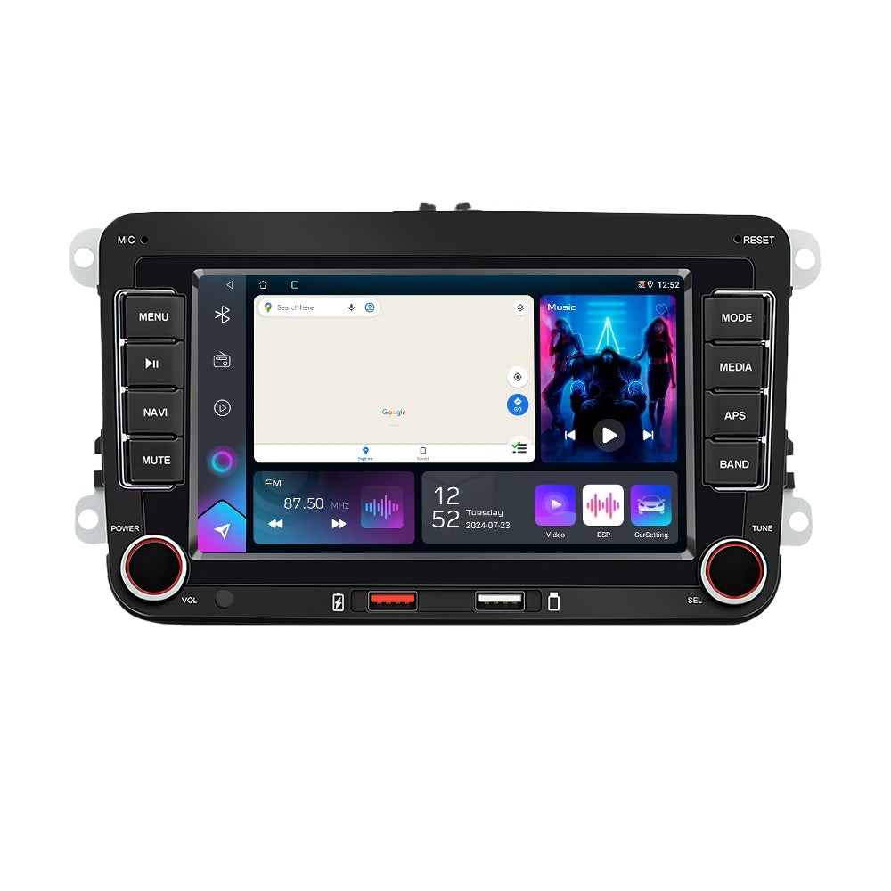 LEHX 2din Android Auto Car Radio Carplay for Volkswagen VW Passat Golf Jetta Polo Skoda Autoradio GPS Car DVD Player